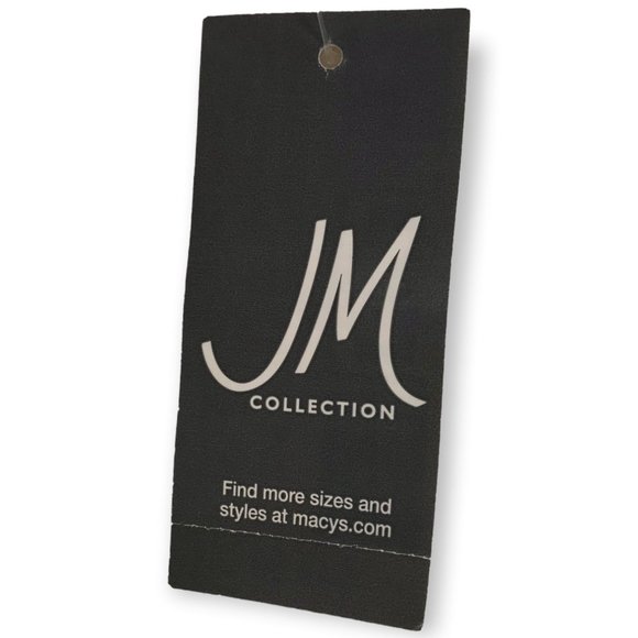 *JM Collection Women's Plus Size 2X White Linen Casual Dress Pants - Picture 3 of 5